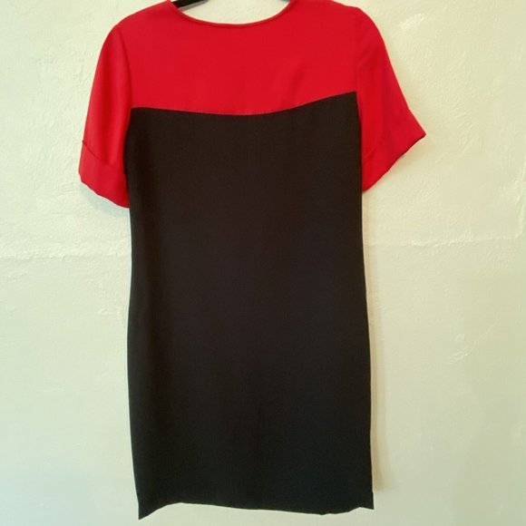 Calvin Klein Womens Sz 6 Colorblock Short Sleeve Shift Dress Career Work Modern - Picture 4 of 9